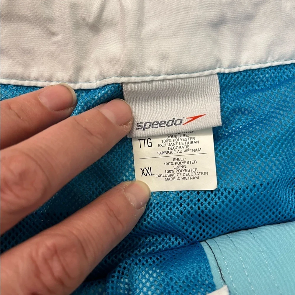 Speedos Men’s Swim Trunks Sea Colors Navy Blue Expandable Waist, Men’s Sz XXL